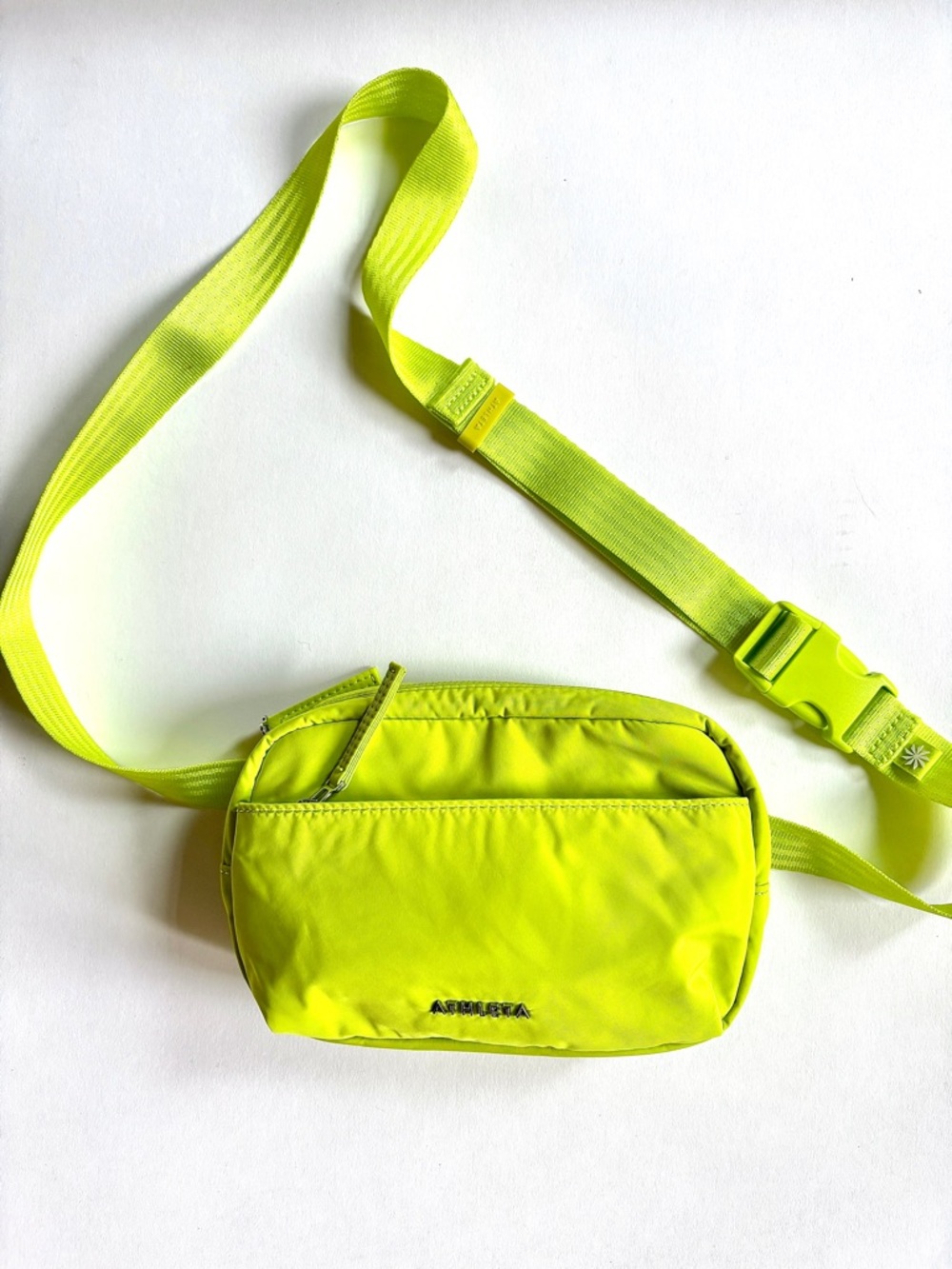 Athleta Chartreuse Crossbody Belt Bag